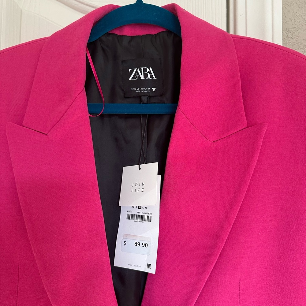 Zara pink blazer